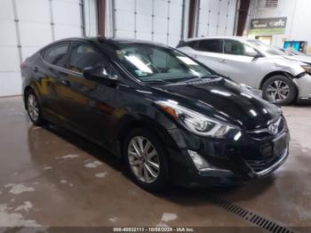  Salvage Hyundai ELANTRA