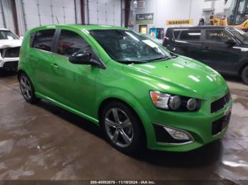  Salvage Chevrolet Sonic