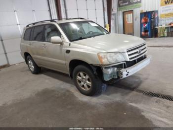  Salvage Toyota Highlander