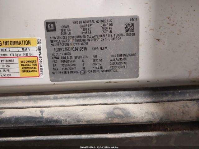 Chevrolet Traverse 2lt Image 7