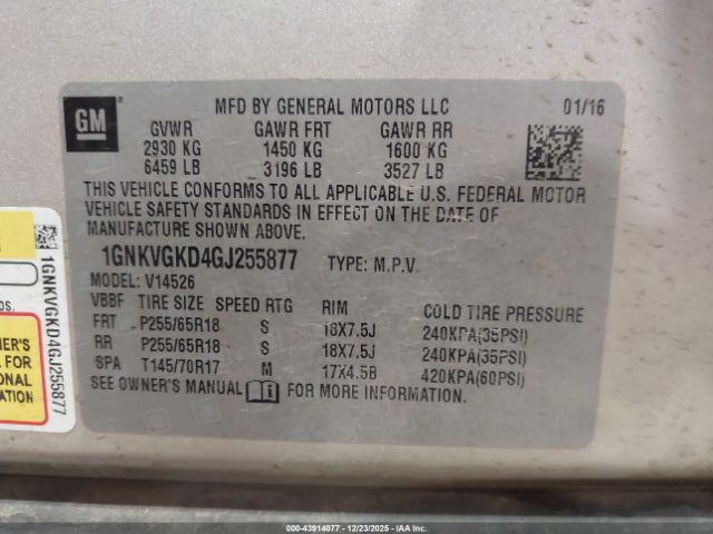 Chevrolet Traverse 1lt Image 4