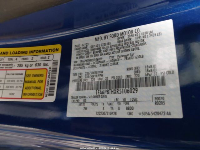 Ford Mustang Ecoboost Fastback Image 16