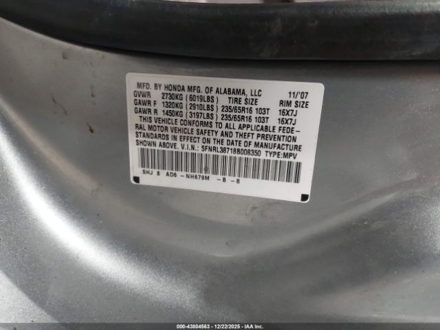 Honda Odyssey Ex-l Image 9