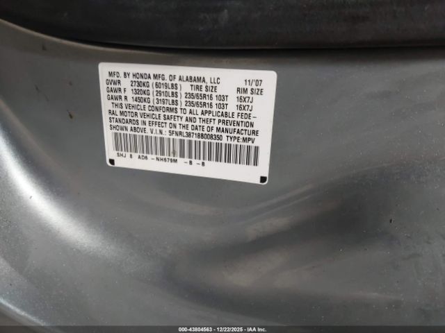 Honda Odyssey Ex-l Image 3